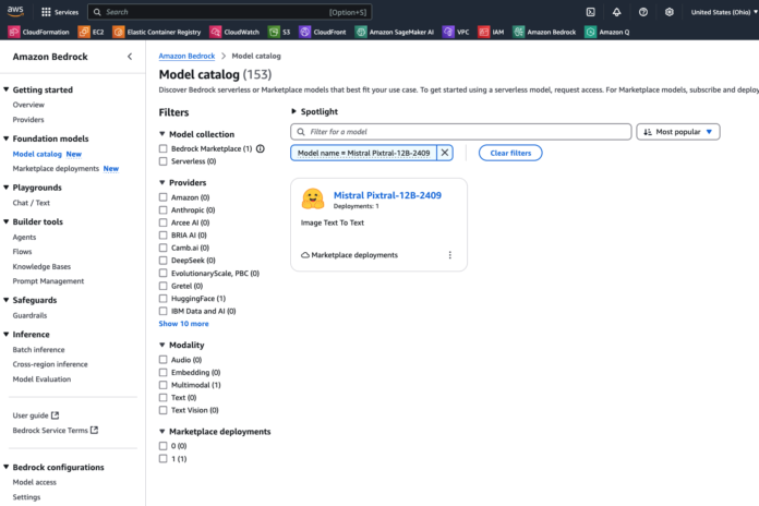 Pixtral-12B-2409 is now available on Amazon Bedrock Marketplace
