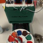 This Arduino Nano Every-controlled machine automatically mixes acrylic paint of any color