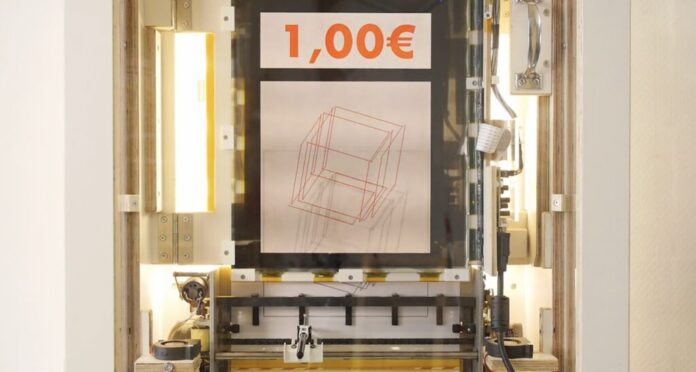 This vending machine draws generative art for just a euro