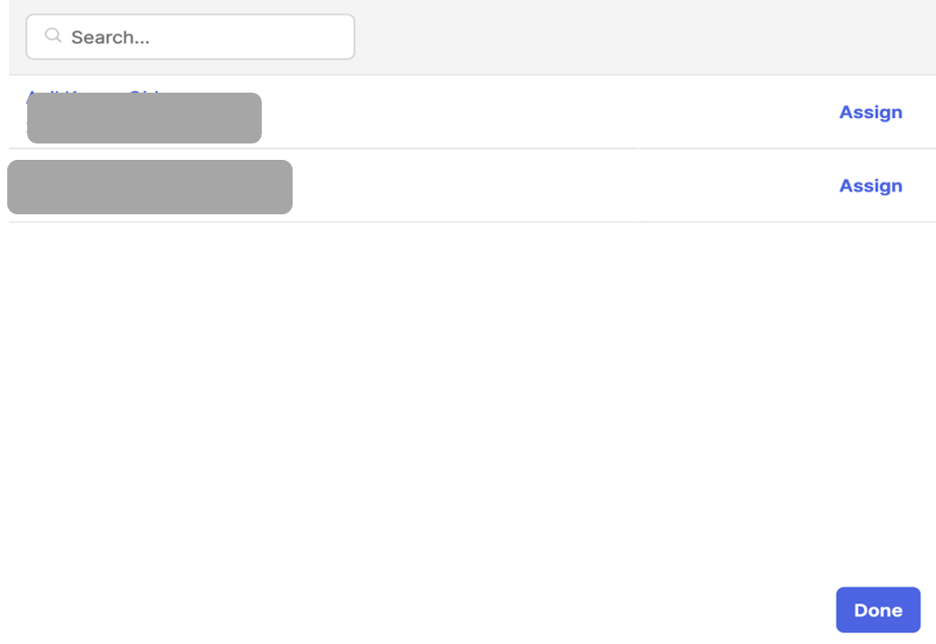 assign user