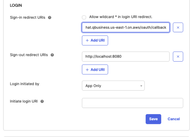 Q Redirect URL