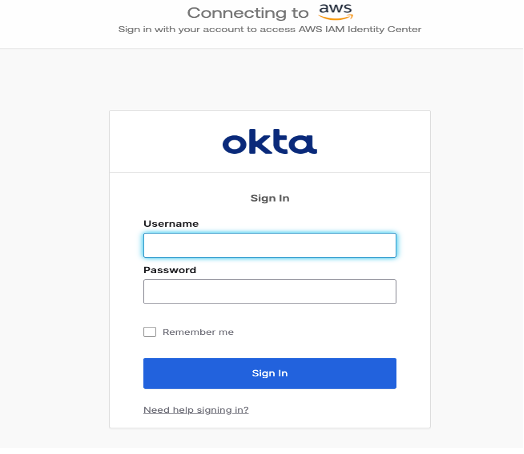 Okta single singon