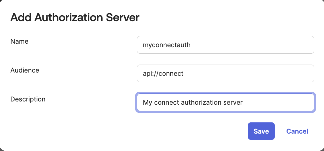 Add authorization server