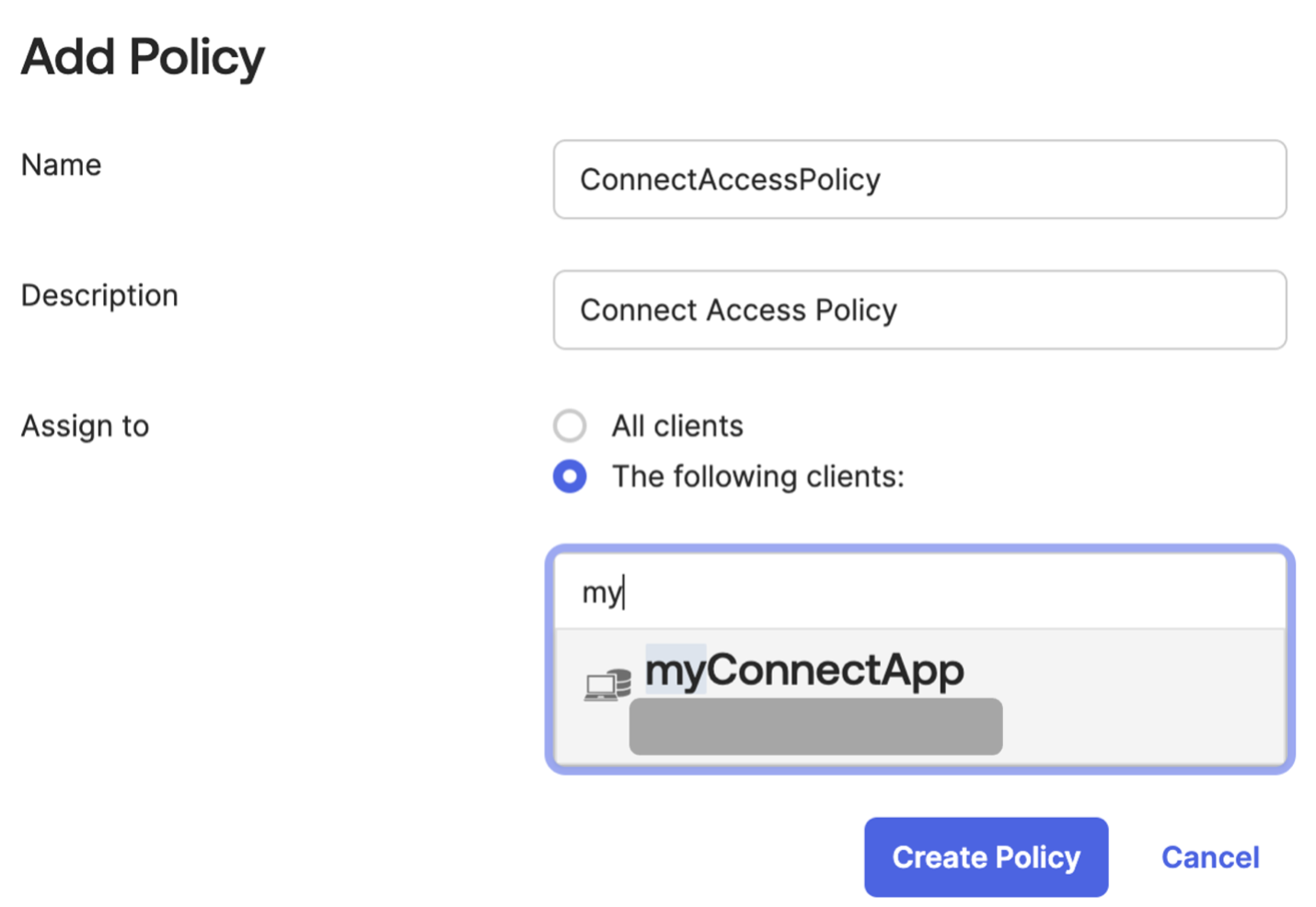 add policy
