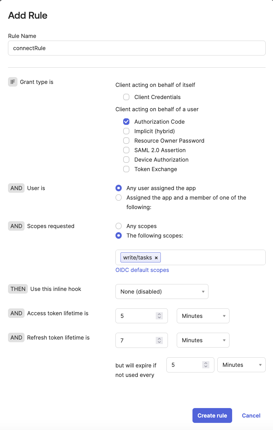 Add rule