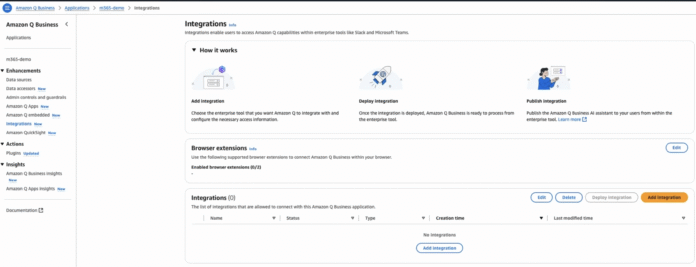 Boosting team productivity with Amazon Q Business Microsoft 365 integrations for Microsoft 365 Outlook and Word