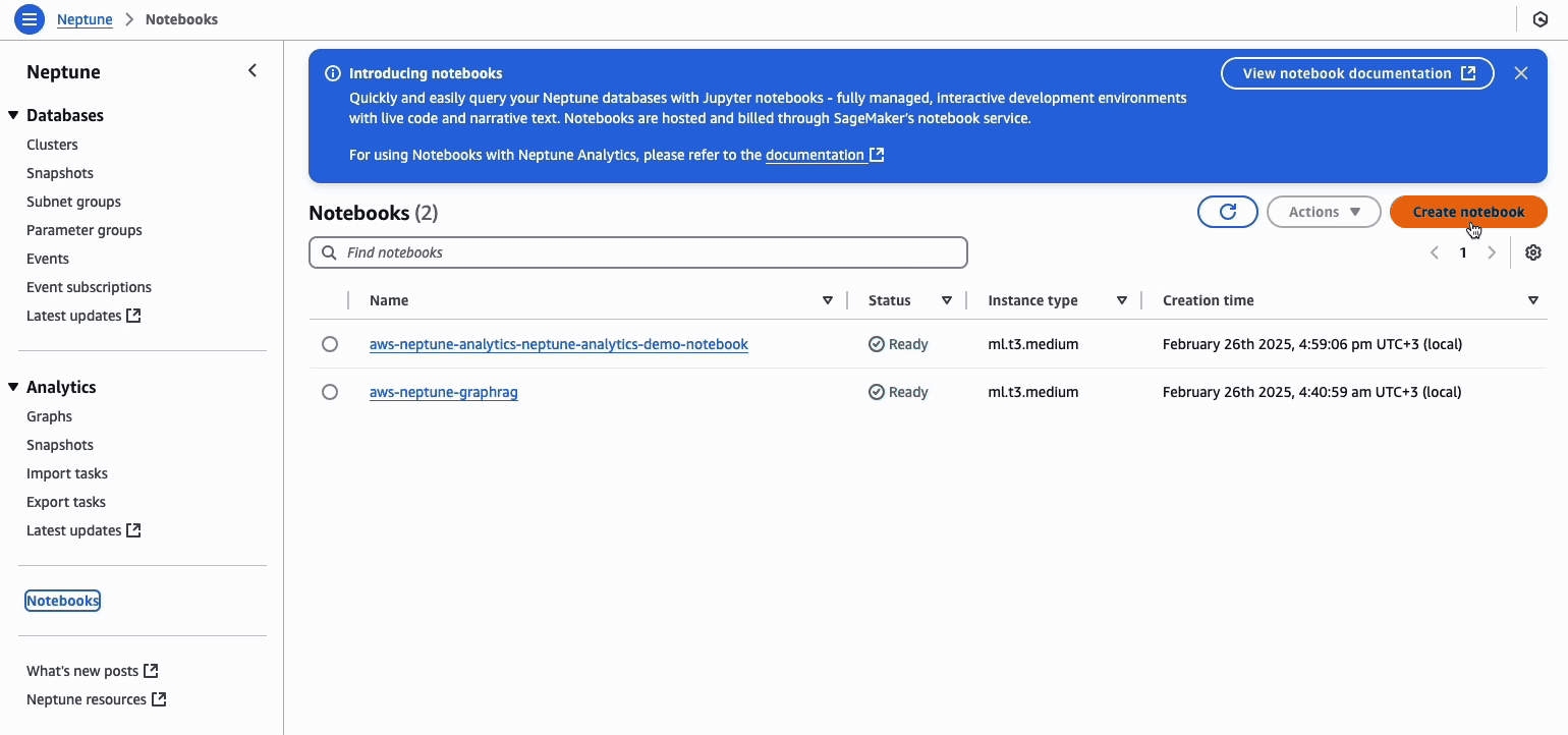Hyperedge- , PCB Design, Hardware Design, Electronics Design, Neptune Notebooks interface showing two active Jupyter notebook instances