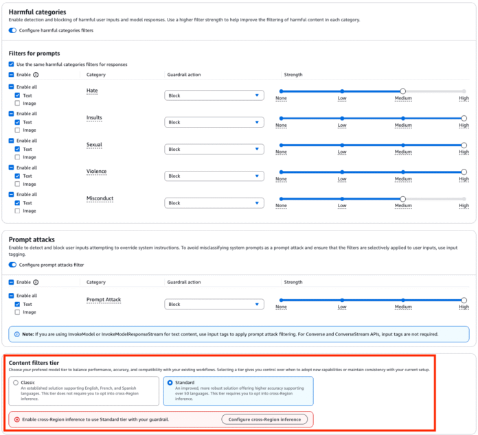 Tailor responsible AI with new safeguard tiers in Amazon Bedrock Guardrails