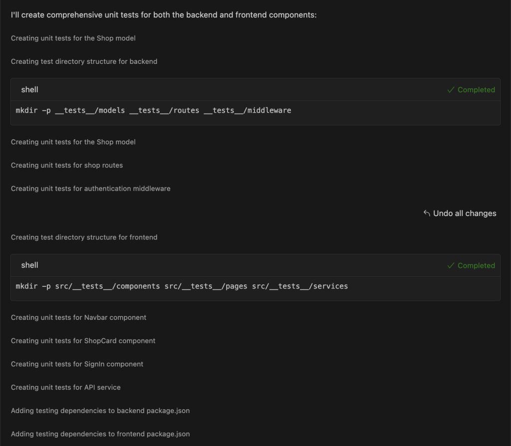 Hyperedge- , PCB Design, Hardware Design, Electronics Design, Diagram showing Amazon Q Developer creating unit tests for the application