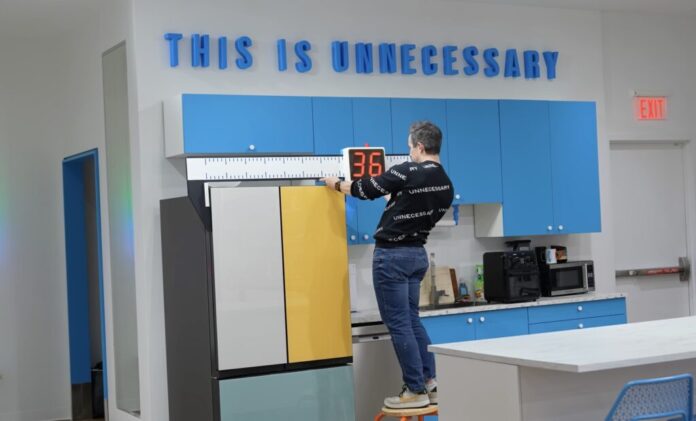 A super-sized set of digital calipers for giants