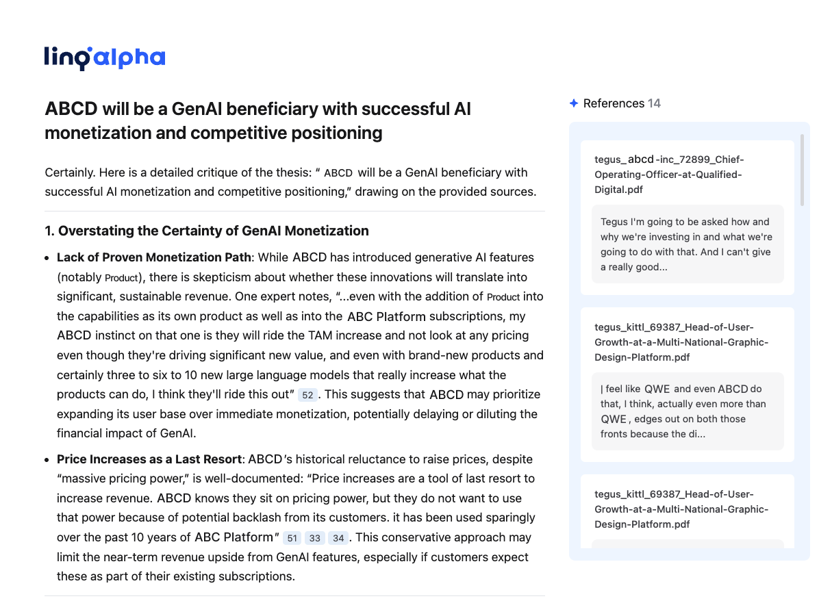 Hyperedge- , PCB Design, Hardware Design, Electronics Design, The LinqAlpha interface produces a detailed answer presenting the evidence for and against the thesis.