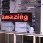 An Arduino gives this quirky old LED sign a new life as a smart display
