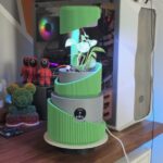 This stunning smart planter tracks plant health and handles daily care