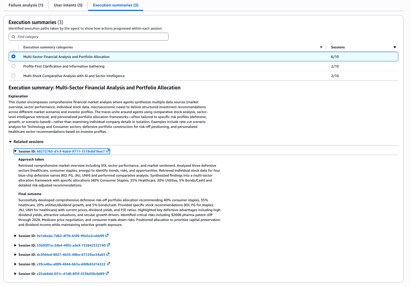 Hyperedge- , PCB Design, Hardware Design, Electronics Design, Execution summary showing three agent execution patterns across the 10 analyzed sessions